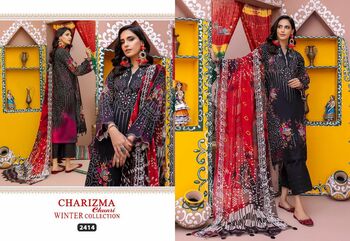 SHREE FABS CHARIZMA CHUNRI WINTER COLLECTION PASHMINA SUITS CATALOGUE