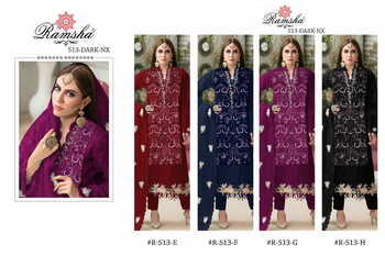 RAMSHA PRESENT R 513 NX PAKISTANI SALWAR KAMEEZ WHOLESALER