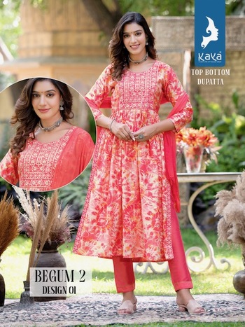 KAYA BEGUM VOL 2 NYRA CUT KURTIS LATEST CATALOGUE