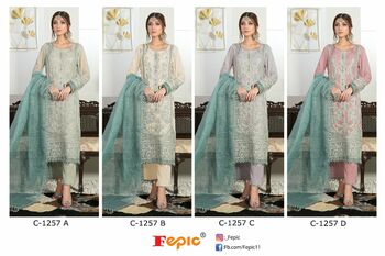 FEPIC ROSEMEEN C 1257 SERIES GEORGETTE PAKISTANI SUITS SURAT