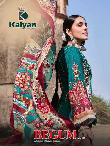 KALYAN BEGUM VOL 1 COTTON PRINTED KARACHI SUITS NEW CATALOGUE