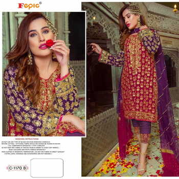 FEPIC C 1170 SERIES PAKISTANI SUITS MANUFACTURER SURAT