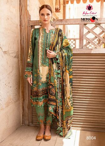 NAFISA COTTON MONSOON VOL 8 PURE COTTON KARACHI SUITS JETPUR