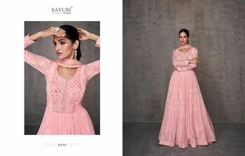 SAYURI DESIGNER QURBAT FANCY GEORGETTE SALWAR SUIT WHOLESALER IN SURAT