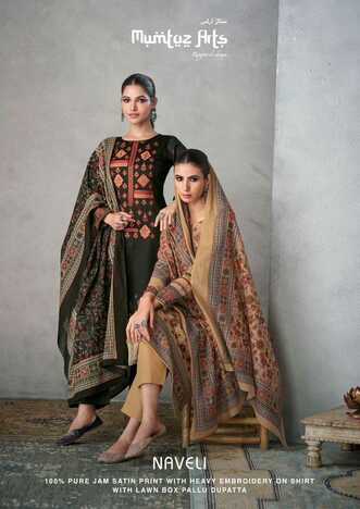 MUMTAZ ARTS NAVELI VISCOSE JAM SATIN SALWAR SUITS NEW COLLECTION 2023