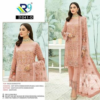 R9 DESIGNER STUDIO 1041 PAKISTANI SUITS CATALOGUE