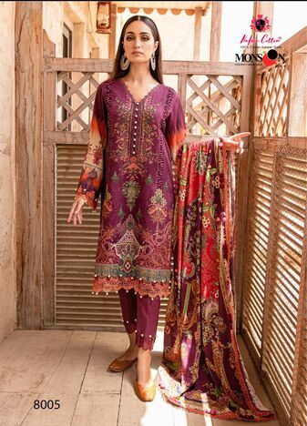 NAFISA COTTON MONSOON VOL 8 PURE COTTON KARACHI SUITS JETPUR