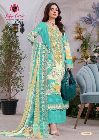 NAFISA COTTON ESRA COTTON DIGITAL PRINTED KARACHI SUITS CATALOGUE