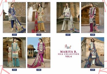 SHREE FABS MARIA B SILK COLLECTION VOL 06 SALWAR KAMEEZ DISTRIBUTOR IN SURAT