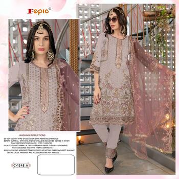 FEPIC ROSEMEEN C 1348 GEORGETTE PAKISTANI SUITS AT SURAT