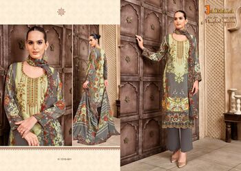 JAIMALA MUGHAL QUEEN PAKISTANI PURE ZAM PRINT SUITS BY ALOK SUITS