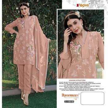 FEPIC ROSEMEEN 1561 SERIRES TOP PANT WITH DUPATTA NEW CATALOGUE