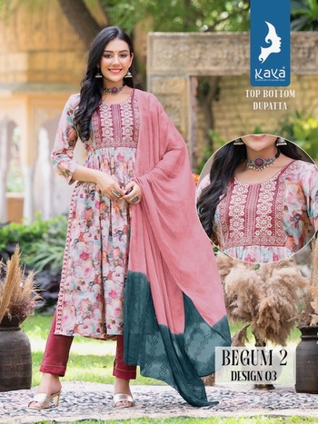 KAYA BEGUM VOL 2 NYRA CUT KURTIS LATEST CATALOGUE