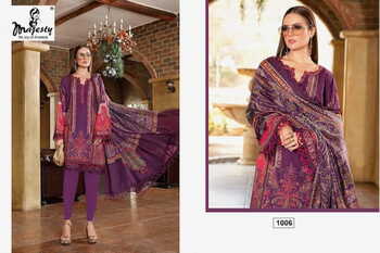 MAJESTY MARIA LAWN VOL 12 JAM COTTON PRINT PAKISTANI SUITS AT SURAT