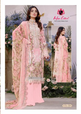 NAFISA COTTON ESRA COTTON DIGITAL PRINTED KARACHI SUITS CATALOGUE