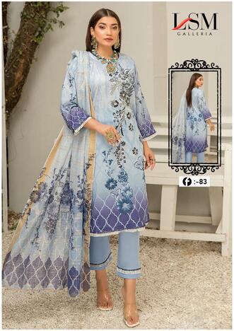 LSM GALLERIA FIRDOUS QUEEN VOL 8 LAWN KARACHI SUITS MANUFACTURER 