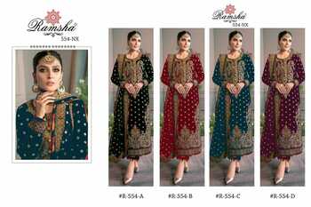 RAMSHA PRESENT R 554 NX GEORGETTE SALWAR SUITS WHOLESALER SURAT