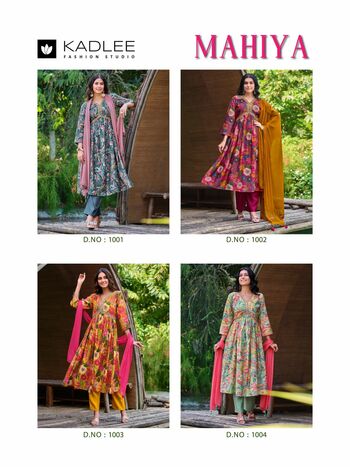 KADLEE MAHIYA HANDWORK EMBROIDERY KURTIS DISTRIBUTOR IN SURAT