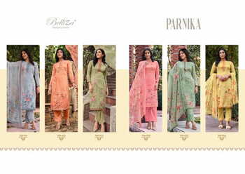 BELLIZA PARNIKA JAM COTTON DIGITAL PRINTED SUITS LATEST CATALOGUE