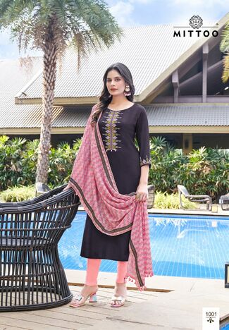 MITTOO SANIA KURTI PANT WITH DUPATTA LATEST COLLECTION 2023