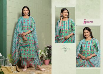 PSYNA COTTON CANDY VOL 2 COTTON PRINTED READYMADE SALWAR SUITS AT SURAT