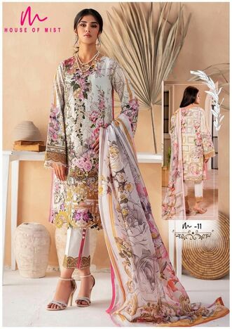 HOUSE OF MIST GHAZAL VOL 2 DESIGNER KARACHI SUITS NEW CATALOGUE