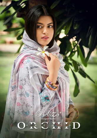 BELLIZA ORCHID JAM COTTON DIGITAL PRINT SALWAR SUITS NEW CATALOGUE