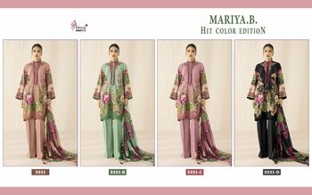 SHREE FABS MARIYA B HIT COLOR EDITION PAKISTANI SUITS AT BEST PRICE IN INDIA