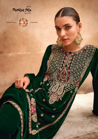 MUMTAZ ARTS MRIDULA HEAVY EMBROIDERY SALWAR SUITS WHOLESALER