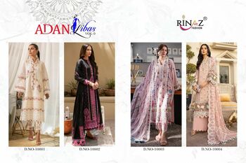 RINAZ FASHION ADAN LIBAS VOL 9 PAKISTANI SUITS WHOLESALER SURAT