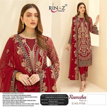 RINAZ RAMSHA VOL 10 NX PAKISTANI SALWAR KAMEEZ FOR EID COLLECTION