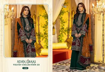 SHREE FABS ADAN LIBAAS VELVET PAKISTANI SUITS WHOLESALER SURAT