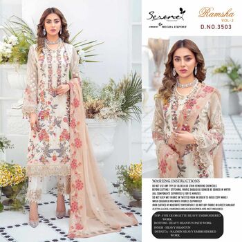 SERENE RAMSHA VOL 2 PAKISTANI GEORGETTE SALWAR KAMEEZ