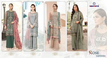 SHANAYA ROSE SAFEERA FOUX GEORGETTE PAKISTANI SUITS CATALOGUE