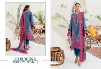 SHREE FABS FIRDOUS WINTER COLLECTION 23 SALWAR SUITS WHOLESALER