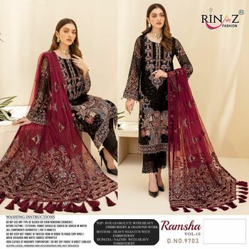 RINAZ RAMSHA VOL 10 NX PAKISTANI SALWAR KAMEEZ FOR EID COLLECTION