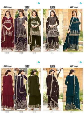 YOUR CHOICE GLOSSY PAKISTANI SHARARA SUITS AT WHOLESALE PRICE