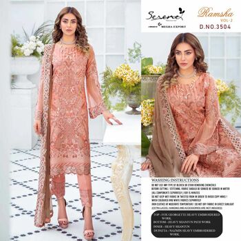 SERENE RAMSHA VOL 2 PAKISTANI GEORGETTE SALWAR KAMEEZ