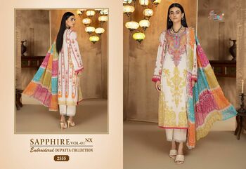 SHREE FABS SAPPHIRE VOL 1 NX EMBRIDERED DUPATTA COLLECTION 2023