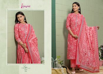 PSYNA COTTON CANDY VOL 2 COTTON PRINTED READYMADE SALWAR SUITS AT SURAT