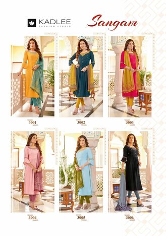 KADLEE SANGAM RAYON READYMADE KURTIS COLLECTION DISTRIBUTOR