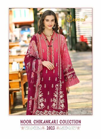 COSMOS NOOR CHIKANKAI PAKISTANI SALWAR SUITS WHOLESALER