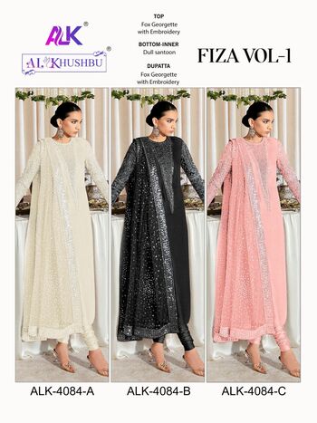 AL KHUSHBU FIZA VOL 1 GEORGETTE SALWAR KAMEEZ WHOLESALER SURAT