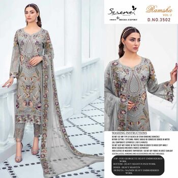 SERENE RAMSHA VOL 2 PAKISTANI GEORGETTE SALWAR KAMEEZ