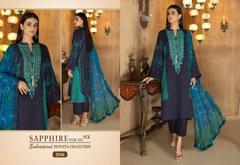 SHREE FABS SAPPHIRE VOL 1 NX EMBRIDERED DUPATTA COLLECTION 2023