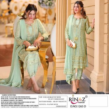 RINAZ FASHION D.NO 1265 COLOUR PAKISTANI SALWAR SUITS