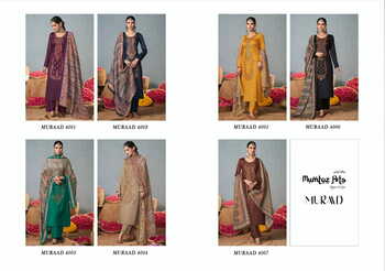 MUMTAZ ARTS MURAAD JAM SATIN SALWAR SUITS LATEST CATALOGUE