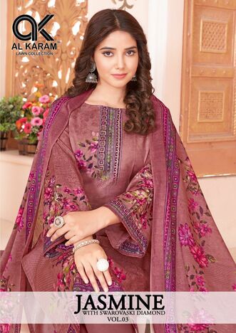 AL KARAM JASMINE VOL 3 SALWAR KAMEEZ DISTRIBUTOR IN SURAT 