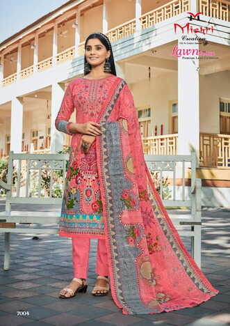 MISHRI CREATION LAWN COTTON VOL 7 KARACHI SALWAR SUITS AT SURAT