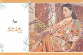 SHREE FABS AYESHA ZARA PREMIUM COLLECTION VOL 4 LATEST CATALOGUE 2021